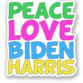 Peace Liebe Biden Harris Aufkleber