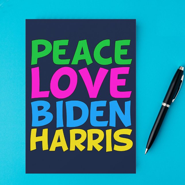 Peace Liebe Biden Harris Feiertagskarte (Von Creator hochgeladen)