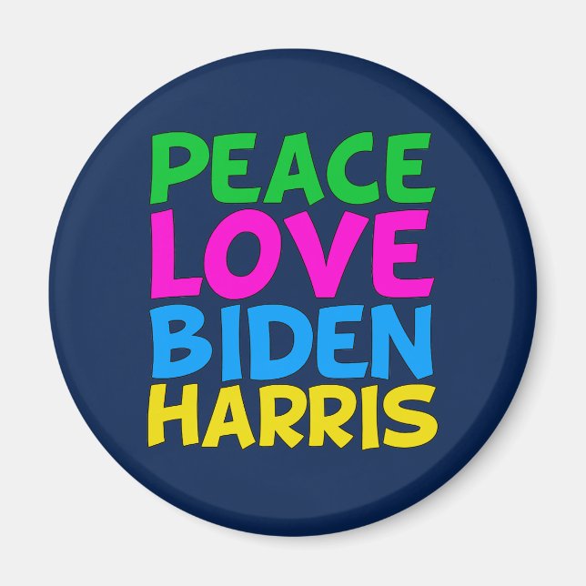 Peace Liebe Biden Harris Magnet (Vorne)