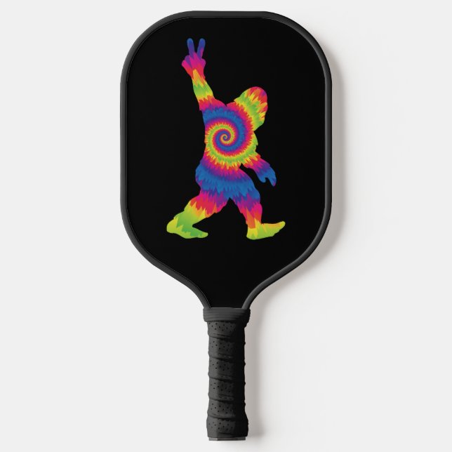 Peace Liebe Bigfoot - Bigfoot Lovers Pickleball Schläger (Vorderseite)