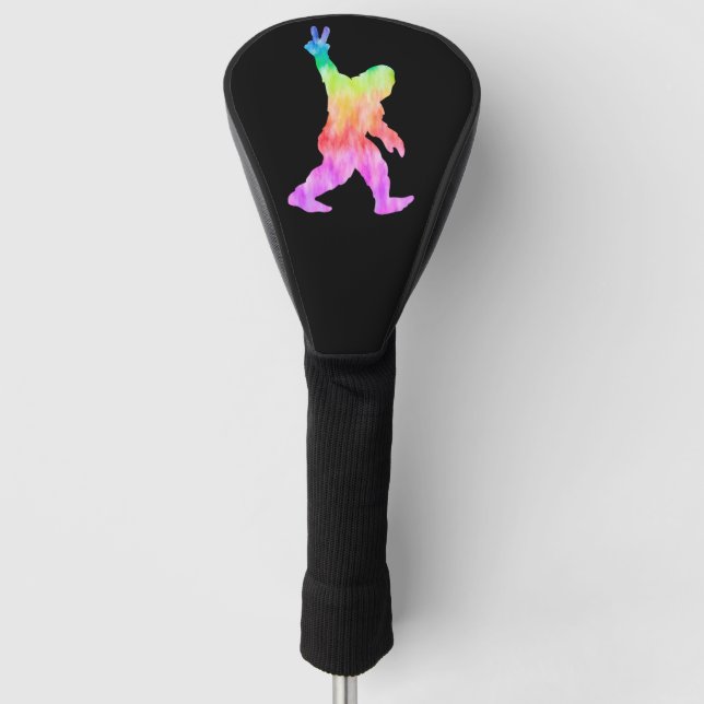 Peace Liebe Bigfoot Golf Headcover (Vorderseite)