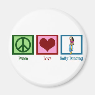 Peace Liebe Bly Tancing Magnet