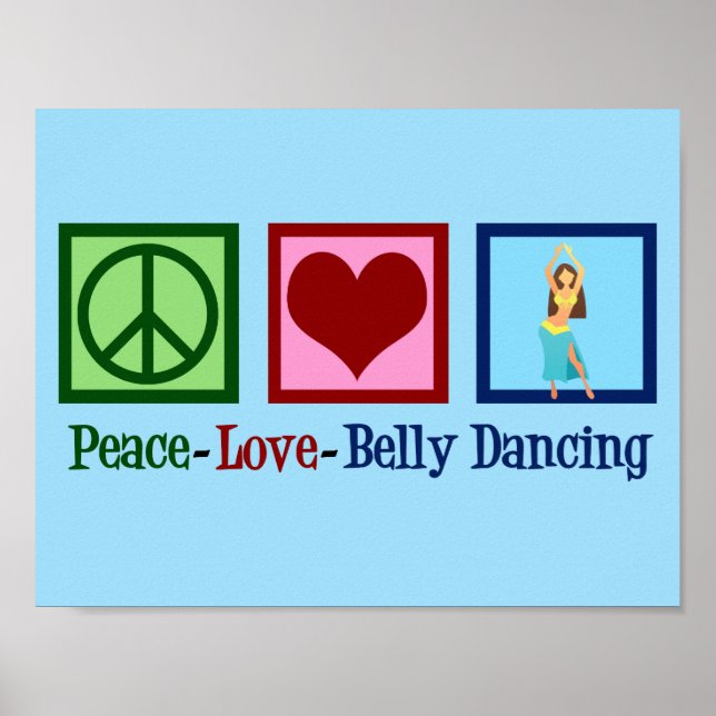 Peace Liebe Bly Tancing Poster (Vorne)