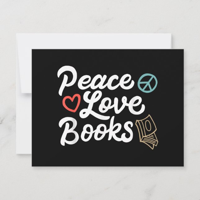 Peace Liebe Books Geeky & Niedlich Reading (Vorderseite)
