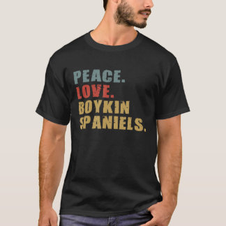 Peace Liebe Boykin Spaniels Adg125b T-Shirt