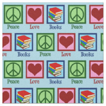 Peace Liebe bucht Niedlich Blue Bookworm