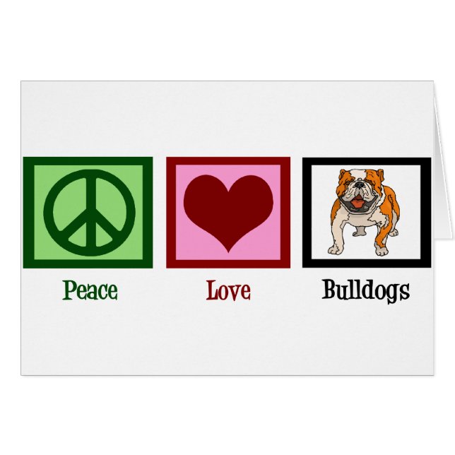 Peace Liebe Bulldogs (Vorderseite (Horizontal))