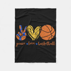 Peace Liebe Bysketbyll Niedlich Bysketbyll Liebhab Fleecedecke