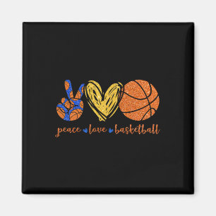 Peace Liebe Bysketbyll Niedlich Bysketbyll Liebhab Magnet