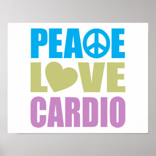 Peace Liebe Cardio Poster
