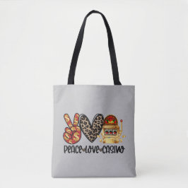 Peace Liebe Casino Tasche