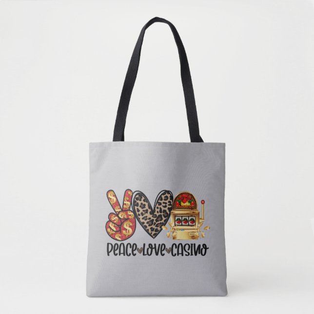Peace Liebe Casino Tasche (Vorderseite)