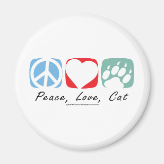 Peace Liebe Cat Magnet