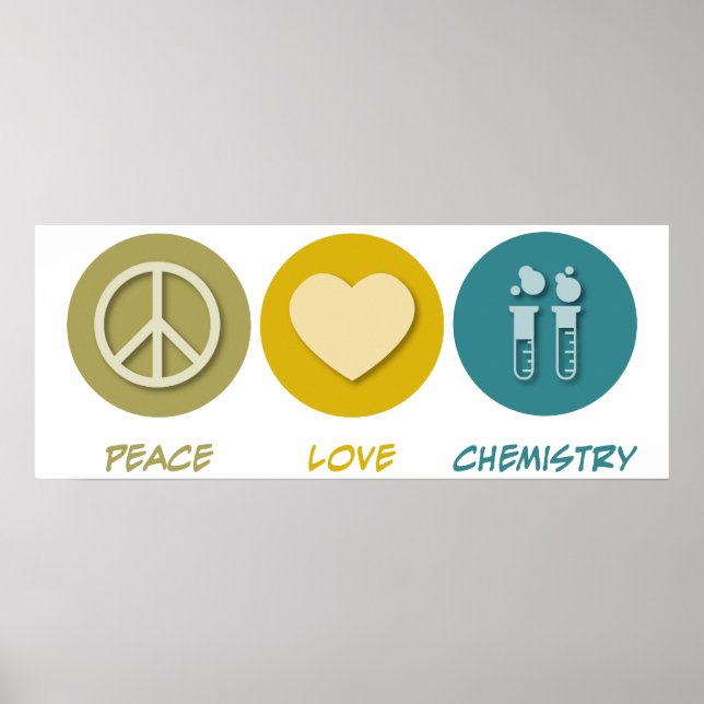 Peace Liebe Chemie Poster (Vorne)