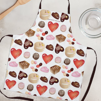 Peace Liebe Chocolate Candy Heart Schürze