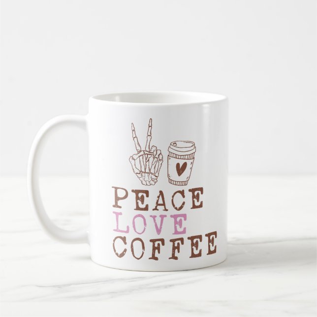 Peace Liebe Coffee Kaffeetasse (Links)