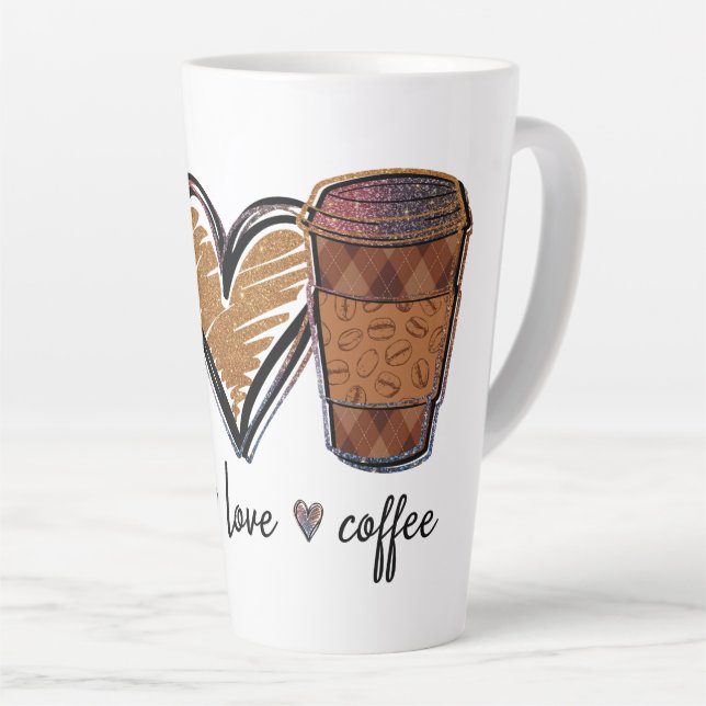 Peace Liebe Coffee Milchtasse (Rechte Ecke)