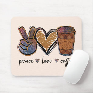 Peace Liebe Coffee Mousepad