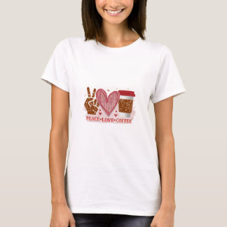 Peace Liebe Coffee T-Shirt