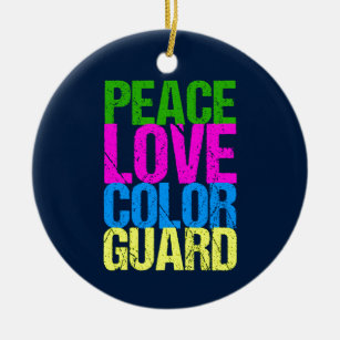 Peace Liebe Color Guard Niedlich Colorguard Keramik Ornament