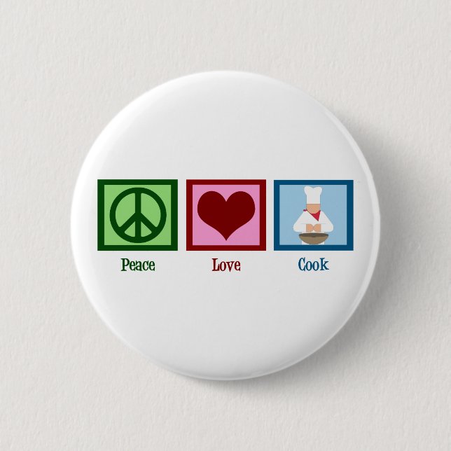 Peace Liebe Cook Button (Vorderseite)