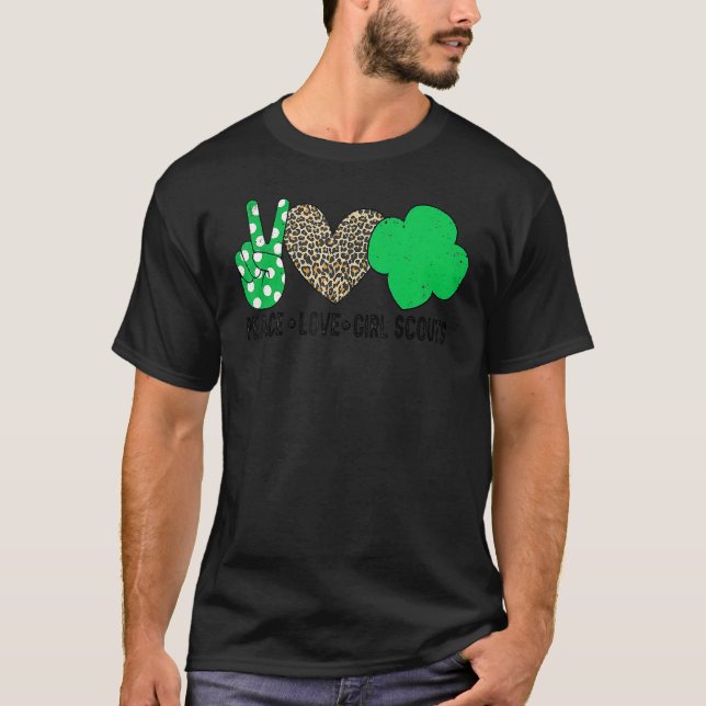 Peace Liebe Cookie Scout for Girls Bakery Cookie S T-Shirt (Vorderseite)