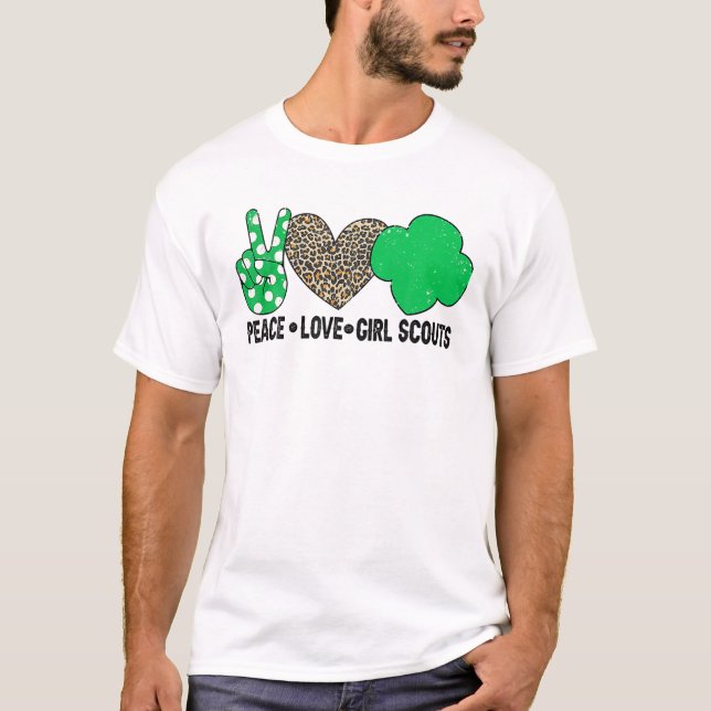 Peace Liebe Cookie Scout for Girls Bakery Cookie S T-Shirt (Vorderseite)