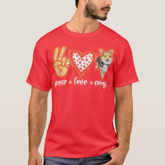 Peace Liebe Corgiwelsh corgi T-Shirt