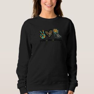Peace Liebe Country Boots for Women Western Mama B Sweatshirt