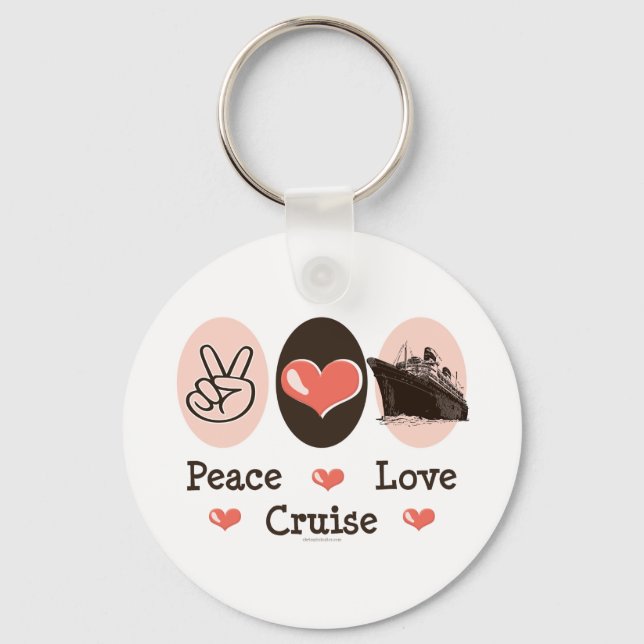 Peace Liebe Cruise Schlüsselanhänger (Vorderseite)