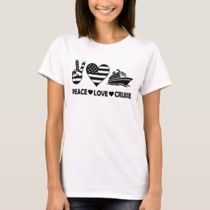 Peace Liebe Cruise USA Vacation Vibes T-Shirt