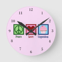 Peace Liebe Cupcakes Niedlich Pink Bäckerei