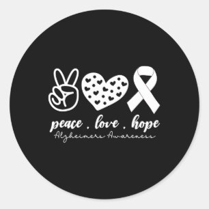Peace Liebe Cure Heimerheimer Heimerheimer's Aware Runder Aufkleber