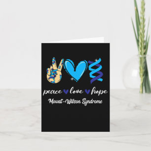 Peace Liebe Cure Mowat-wilson Syndrom Blauer Schle Karte