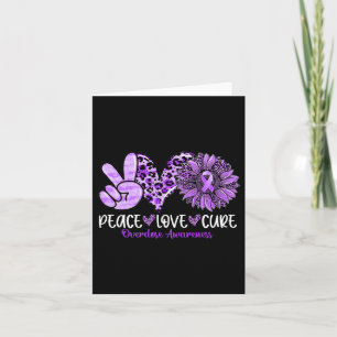 Peace Liebe Cure Sunflower Leopard Überdosierung A Karte