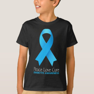 Peace Liebe Cure Typ 1 Diabetes Awareness T1d Diab T-Shirt