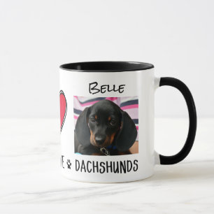 Peace Liebe Dackeln Hundebesitzer Tasse