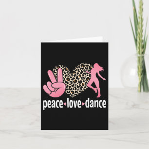 Peace Liebe Dance Niedlich Dance Lover Giro del Ma Karte