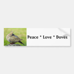 Peace Liebe Doves Birds Autoaufkleber