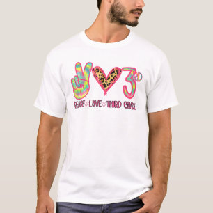 Peace Liebe Dritte dritte Stufe Squad zurück in di T-Shirt