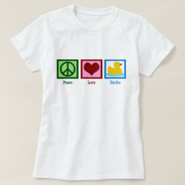 Peace Liebe Ducks Niedlich Duck Women's T-Shirt