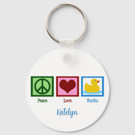 Peace Liebe Ducks Schlüsselanhänger