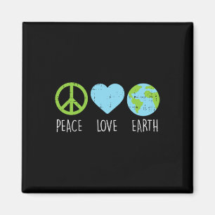 Peace Liebe Earth Cool Hippie Hippy Environmentali Magnet