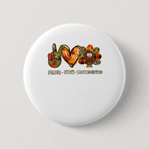 Peace Liebe Erntedank Gobble Türkei Erntedank Button
