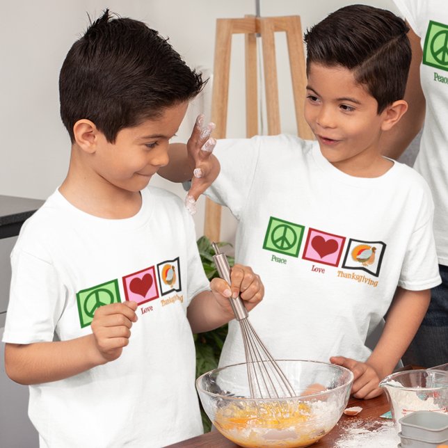Peace Liebe Erntedank Niedlich Kids T-Shirt (Von Creator hochgeladen)