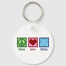Peace Liebe Ethics Moral Philosophy Professor Schlüsselanhänger