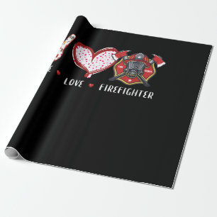 Peace Liebe Feuerwehrliebhaber Brandgeschenke Geschenkpapier