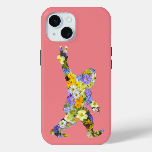 Peace Liebe Floral Bigfoot Case-Mate iPhone Hülle (Rückseite)