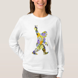 Peace Liebe Floral Bigfoot T - Shirt