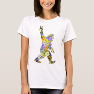 Peace Liebe Floral Bigfoot T - Shirt